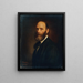 Self-portrait Painting - Franz Schrotzberg — framed artwork on a wall
