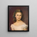 Sidonie Schrotzberg, the artist's daughter - Franz Schrotzberg — framed artwork on a wall