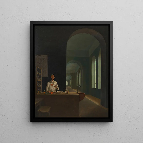 The chemist - Franz Sedlacek — framed artwork on a wall