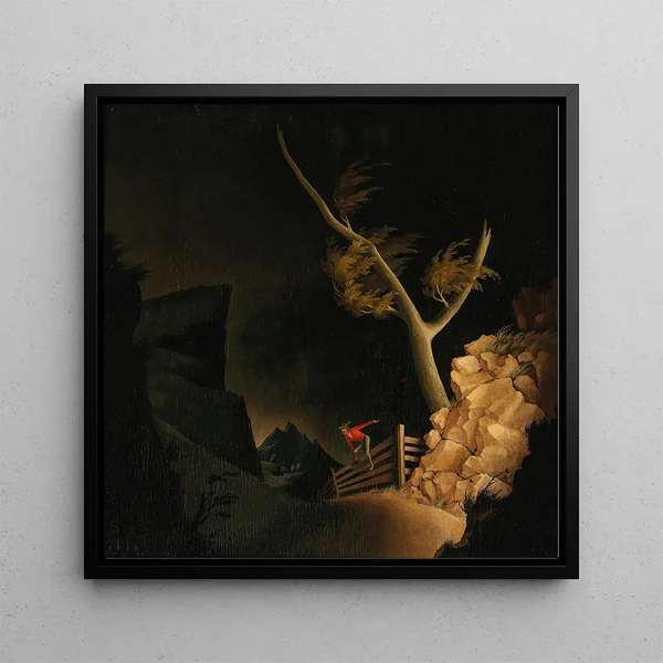 The Refugee - Franz Sedlacek — framed artwork on a wall