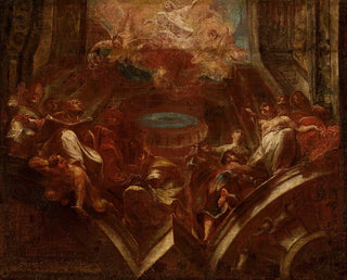 Sketch for the ceiling of the Adoration of the Madonna - Franz Sigrist — artwork view