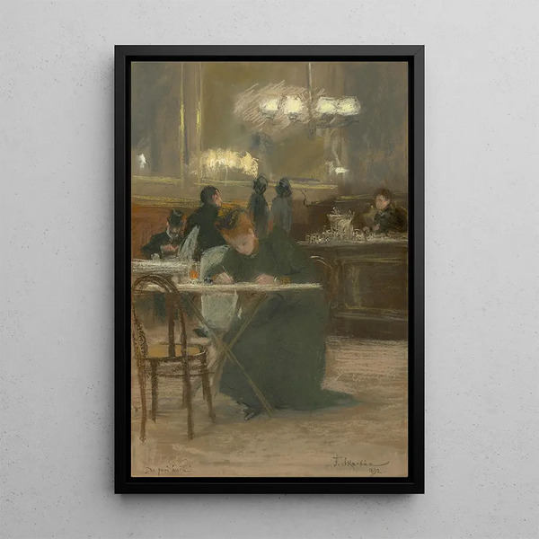 What to write - Franz Skarbina — framed artwork on a wall