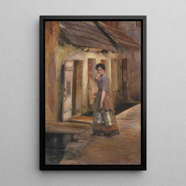 Jeanette - Franz Skarbina — framed artwork on a wall