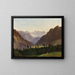 Vue du massif du Dachstein depuis l'Alpenhotel Wasnerin à Bad Aussee - Franz Steinfeld — framed artwork on a wall