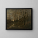 Landscape of Meadow near Lundenburg - Franz Stephan Paschinger — framed artwork on a wall