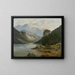 Lac Bader avec le Wetterstein - Franz Stephan Paschinger — framed artwork on a wall
