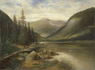Lac Erlauf with bare summit in the background - Franz Stephan Paschinger — artwork view
