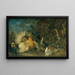 Poultry and rabbits - Franz Werner von Tamm — framed artwork on a wall