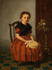 Portrait of a Girl Nettchen - Franz Wieschebrink — artwork view