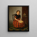 Portrait of a Girl Nettchen - Franz Wieschebrink — framed artwork on a wall