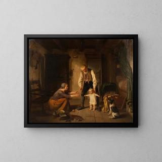 The First Steps - Franz Wieschebrink — framed artwork on a wall