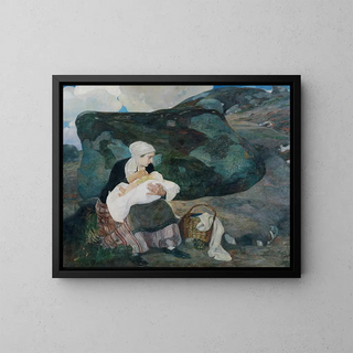 The Rest - Franz Wilhelm Jäger — framed artwork on a wall