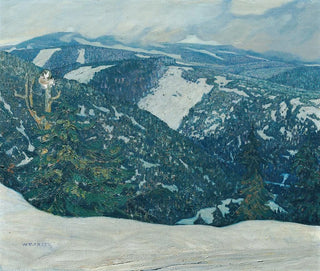 Mountain Landscape of the Iser Mountains - Franz Wilhelm Jäger — artwork view