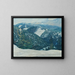 Mountain Landscape of the Iser Mountains - Franz Wilhelm Jäger — framed artwork on a wall