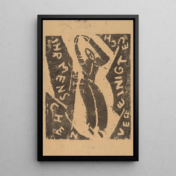 Unissez-vous, humains - Franz Wilhelm Seiwert — framed artwork on a wall