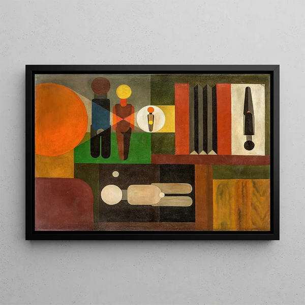 Wall painting for a photographer - Franz Wilhelm Seiwert — framed artwork on a wall