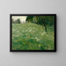 Prairie with Flowers - Franz Xaver Grell — framed artwork on a wall