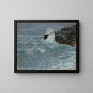 Rupture de la mer - Franz Xaver Hoch — framed artwork on a wall
