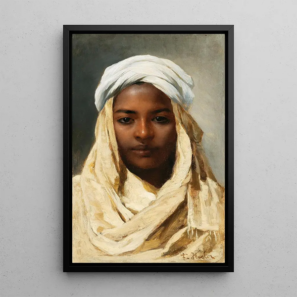 Un Bédouin - Franz Xaver Kosler — framed artwork on a wall