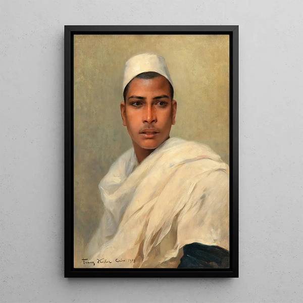 A Young Bedouin - Franz Xaver Kosler — framed artwork on a wall