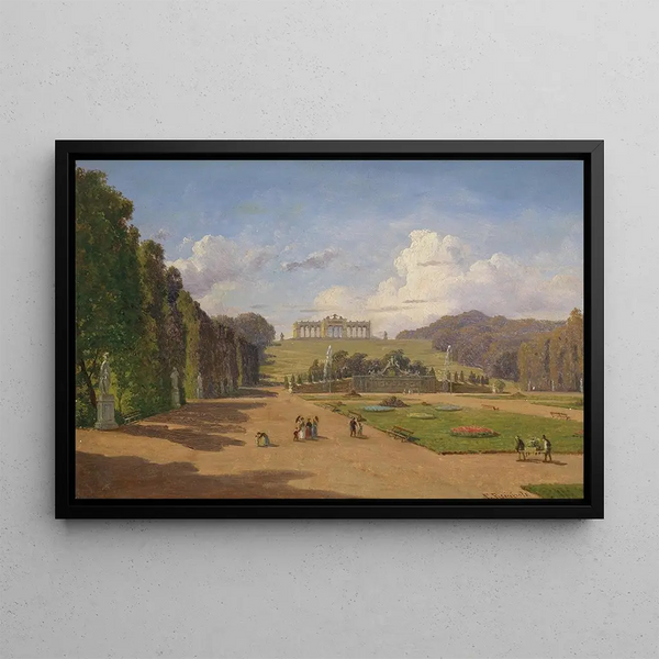 View of the Gloriette - Franz Xaver Reinhold — framed artwork on a wall