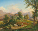 After the harvest with Loser and Trisselwand in the background - Franz Xaver Reinhold — artwork view