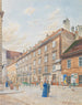 View of Schwarzspanierstraße with Beethoven's Funeral Home - Franz Xaver Schleich — artwork view
