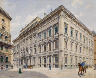 Palais de la ville de Liechtenstein 1903 - Franz Xaver Schleich — artwork view