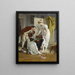 L'essayage de chaussures - Franz Xaver Simm — framed artwork on a wall