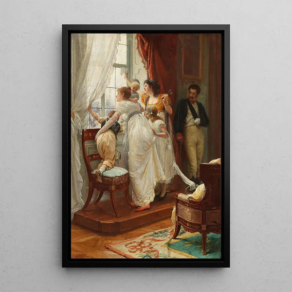 Entrance - Franz Xaver Simm — framed artwork on a wall