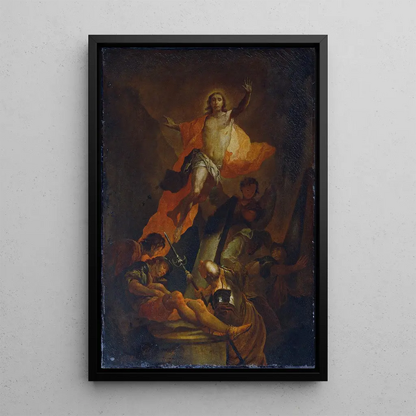 Resurrection of Christ - Franz Xaver Wagenschein — framed artwork on a wall