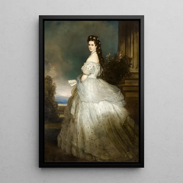Empress Elisabeth - Franz Xaver Winterhalter — framed artwork on a wall