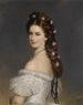 L'impératrice Élisabeth avec des étoiles de diamant - Franz Xaver Winterhalter — artwork view