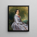 Portrait of Augusta Wichrow - Franz Xaver Winterhalter — framed artwork on a wall