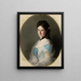 Portrait of Olga von Grunelius - Franz Xaver Winterhalter — framed artwork on a wall