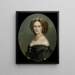 Portrait painting of Sophie-Frederique-Mathilde 181877 Princess of Wurtemberg - Franz Xaver Winterhalter — framed artwork on a wall