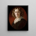 Portrait painting of Zofia Odescalchi née Branicka - Franz Xaver Winterhalter — framed artwork on a wall