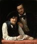 Self-portrait of the artist with his brother - Franz Xaver Winterhalter — artwork view