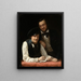 Self-portrait of the artist with his brother - Franz Xaver Winterhalter — framed artwork on a wall
