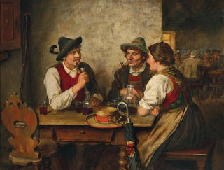 A scene in a tavern - Franz von Defregger — artwork view
