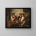 A scene in a tavern - Franz von Defregger — framed artwork on a wall