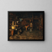 Interior of an Alpine cabin - Franz von Defregger — framed artwork on a wall