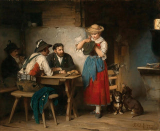 Decoration of a Hat - Franz von Defregger — artwork view