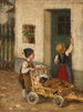 The Sick Dachshund - Franz von Defregger — artwork view
