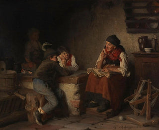The storyteller - Franz von Defregger — artwork view
