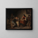 The storyteller - Franz von Defregger — framed artwork on a wall