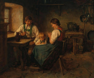 End of the workday - Franz von Defregger — artwork view