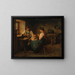 End of the workday - Franz von Defregger — framed artwork on a wall