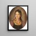 Portrait of a girl - Franz von Defregger — framed artwork on a wall