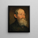 Head of a Man - Franz von Defregger — framed artwork on a wall